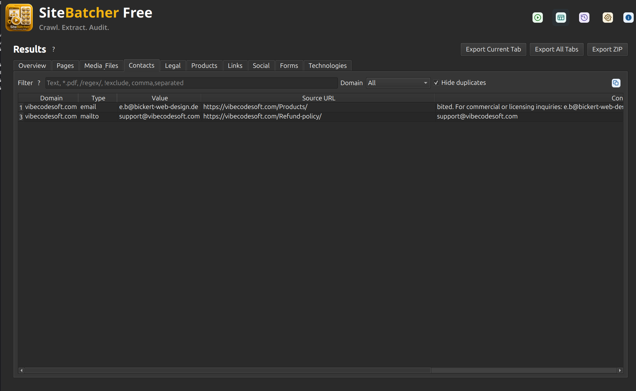 SiteBatcher